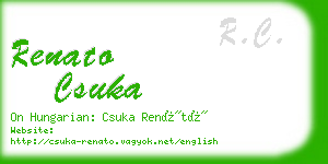 renato csuka business card